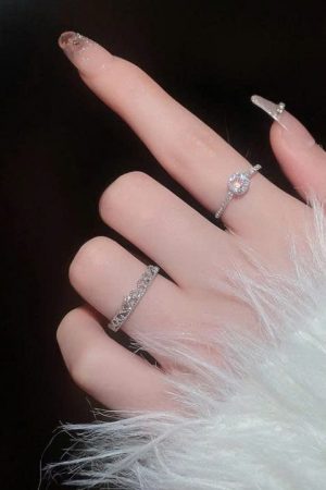 CharmAura – Nhẫn hở màu sắc đơn giản dễ phối đồ phong cách